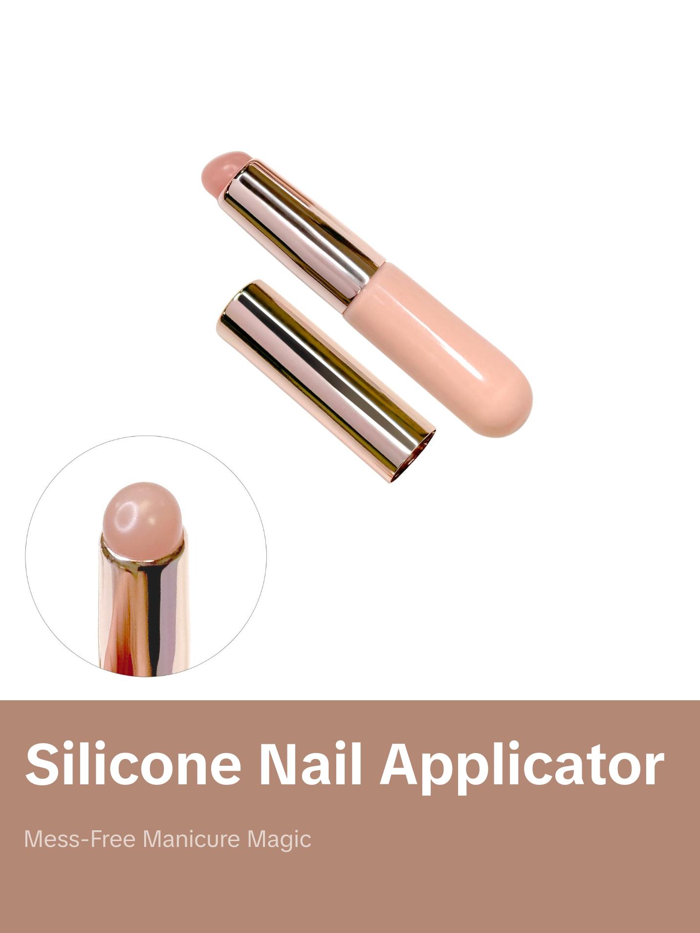 Pink Soft Silicone Nail Art Applicator