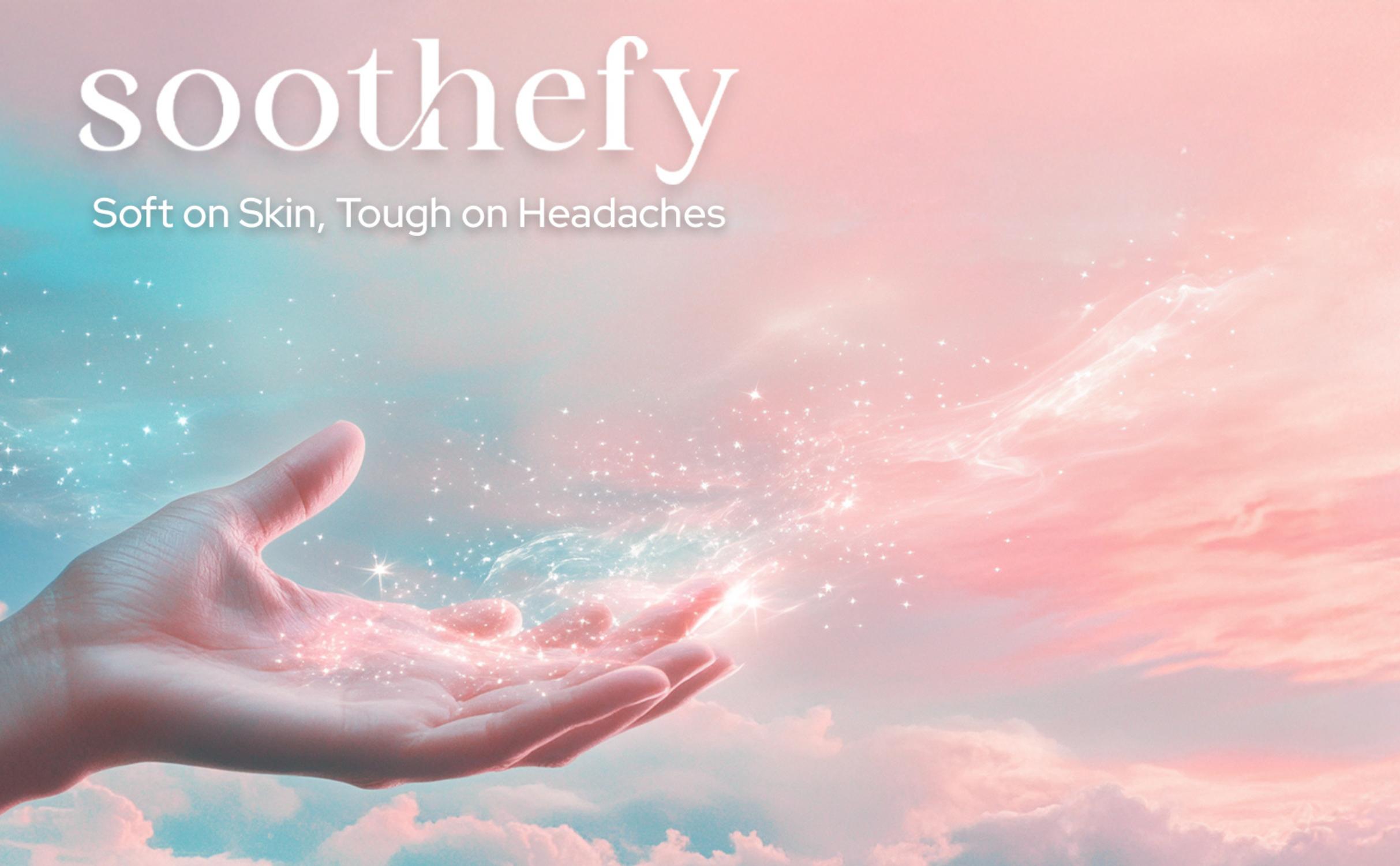 Soothefy Migraine Headache Relief Cap - Built-in Slide-Up Eye Mask - 360° Cooling & Compression Hangover Hat for Hot & Cold Therapy, Ice Head Wrap for Tension and Stress, Gift Soothing Sleep Aid Products