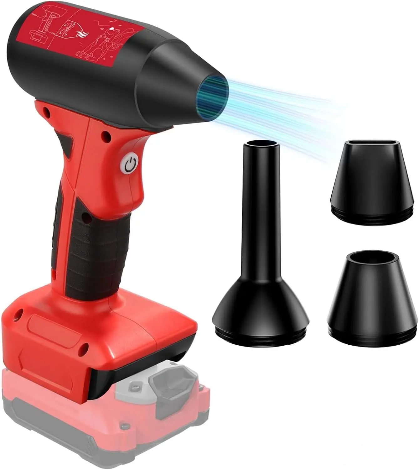 Cordless Air Duster (Tool Only) - Craftsman 20V Battery Compatible, 4-Speed Turbo Blower, Handheld Portable Jet Blower for Car, Computer Keyboard Cleaning