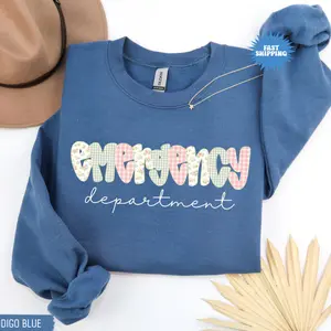 Emergency Department Sweatshirt, ER Nurse Crewneck, Cute Hospital Staff Sweater, Emergency Room Gift, Emergency Department Tee,Er Nurse Gift