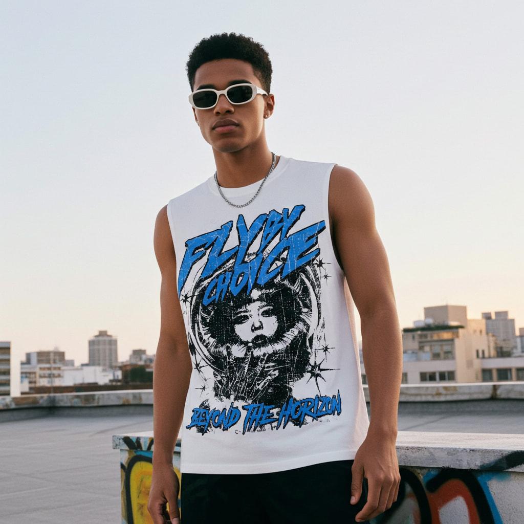 Sopula Studio Men's Fly By Choice Graphic Sleeveless Shirt Tank