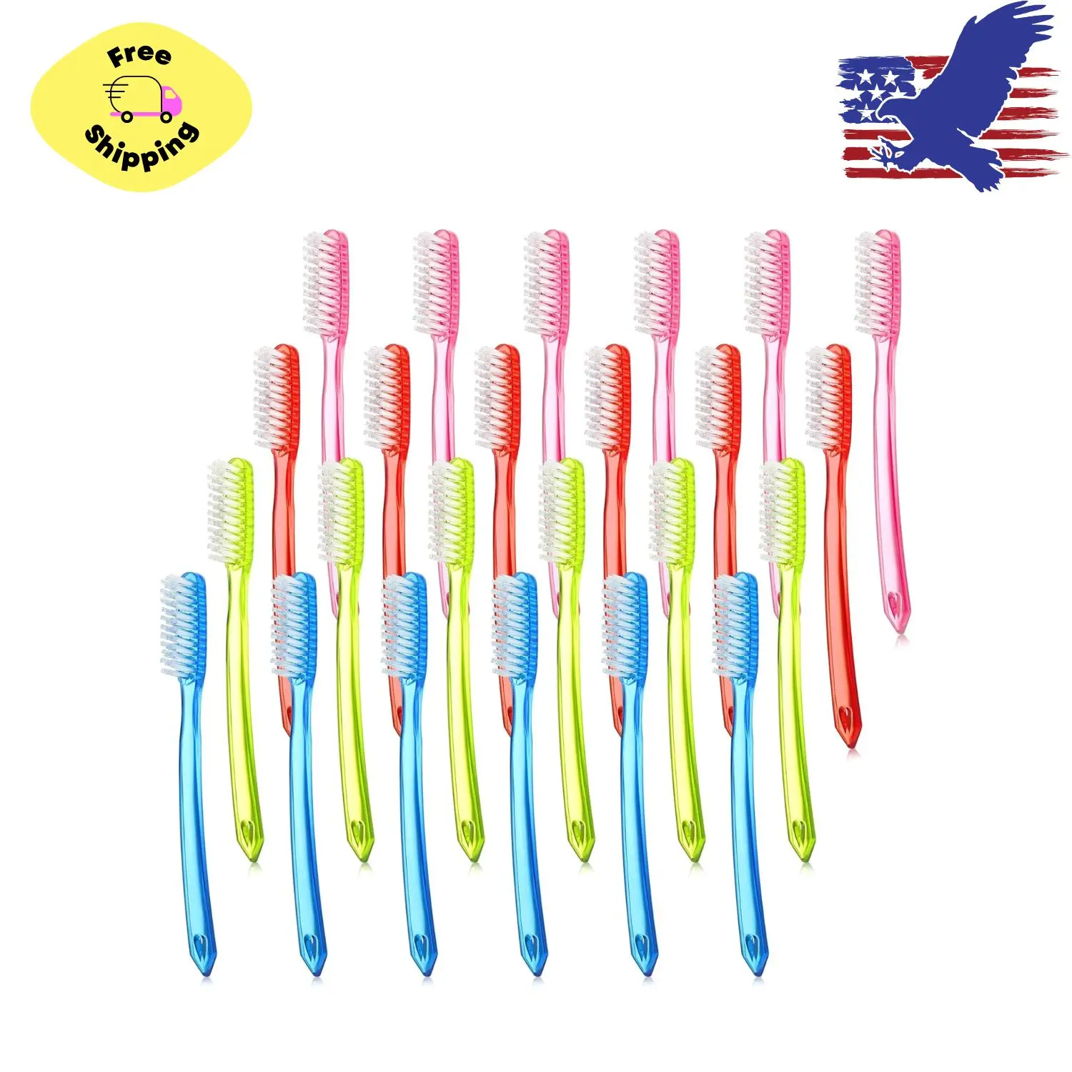 24 Pieces Extra Hard and Firm Toothbrush
