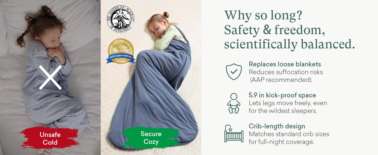 PurComfy Supersoft Bamboo Baby Sleep Sack 0.5/1.0/2.5 TOG, Premium Bamboo Viscose 2-Way Zipper Sleeping Bag,Cooling Sleepwear for 0-15 Months, Cozy NewBorn Wearable Blanket