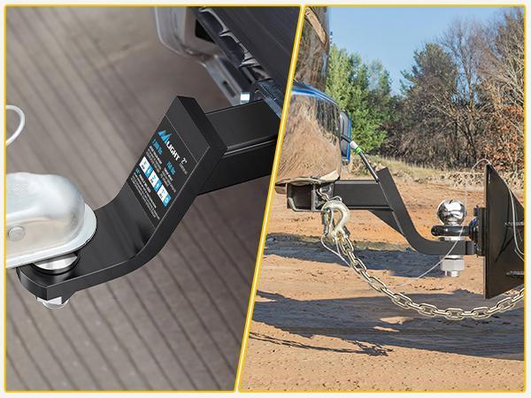 Nilight Trailer Hitch Ball Mount with 5/8" Hitch Pin Clip Fits 2 Inch Receiver Square 7500 lbs 4" Drop, 3” Rise, 1” Hole, Gloss Black Powder Coast Nilight Trailer Hitch Ball Mount with 5/8" Hitch Pin Clip Fits 2 Inch Receiver Square 7500 lbs 4" Drop, 3” Rise, 1” Hole, Gloss Black Powder Coast