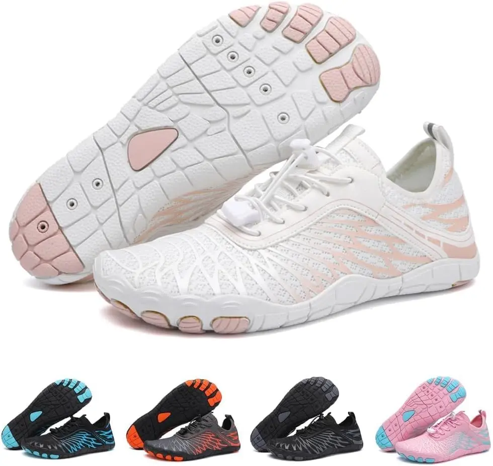 Unisex Minimalist Barefoot Hiking  Shoes Women- Wide Toe Box, 0-Drop, Non-Slip Athletic Sports Footwear  Beach Swimming Water Aqua Shoe Lightweight  Footwear  Water Shoes for Back to School