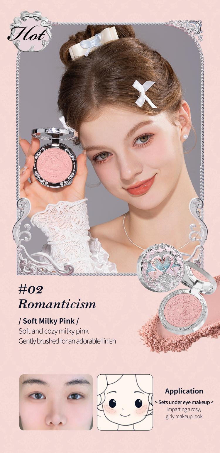 Flower Knows Swan Ballet Collection Embossed Blush