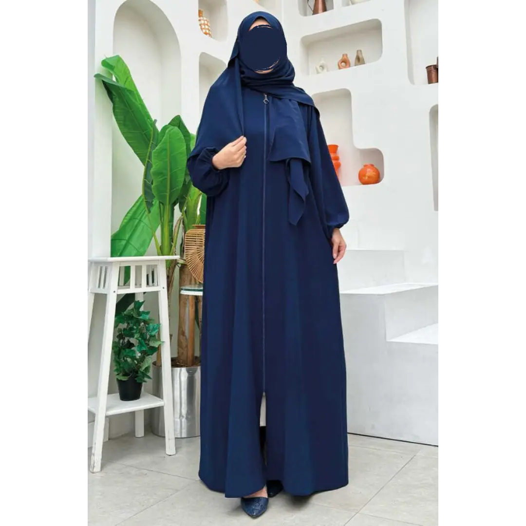 Zip-Up Shawl Prayer Garment – Modest and Convenient Islamic Clothing for Women