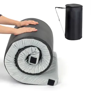 75"D x 25"W x 2.5"H Memory Foam Camping Mattress Gray Certified CertiPUR-US OEKO-TEX 2-Layer Design Waterproof Non-Slip Easy Carry Machine Washable pop essentials