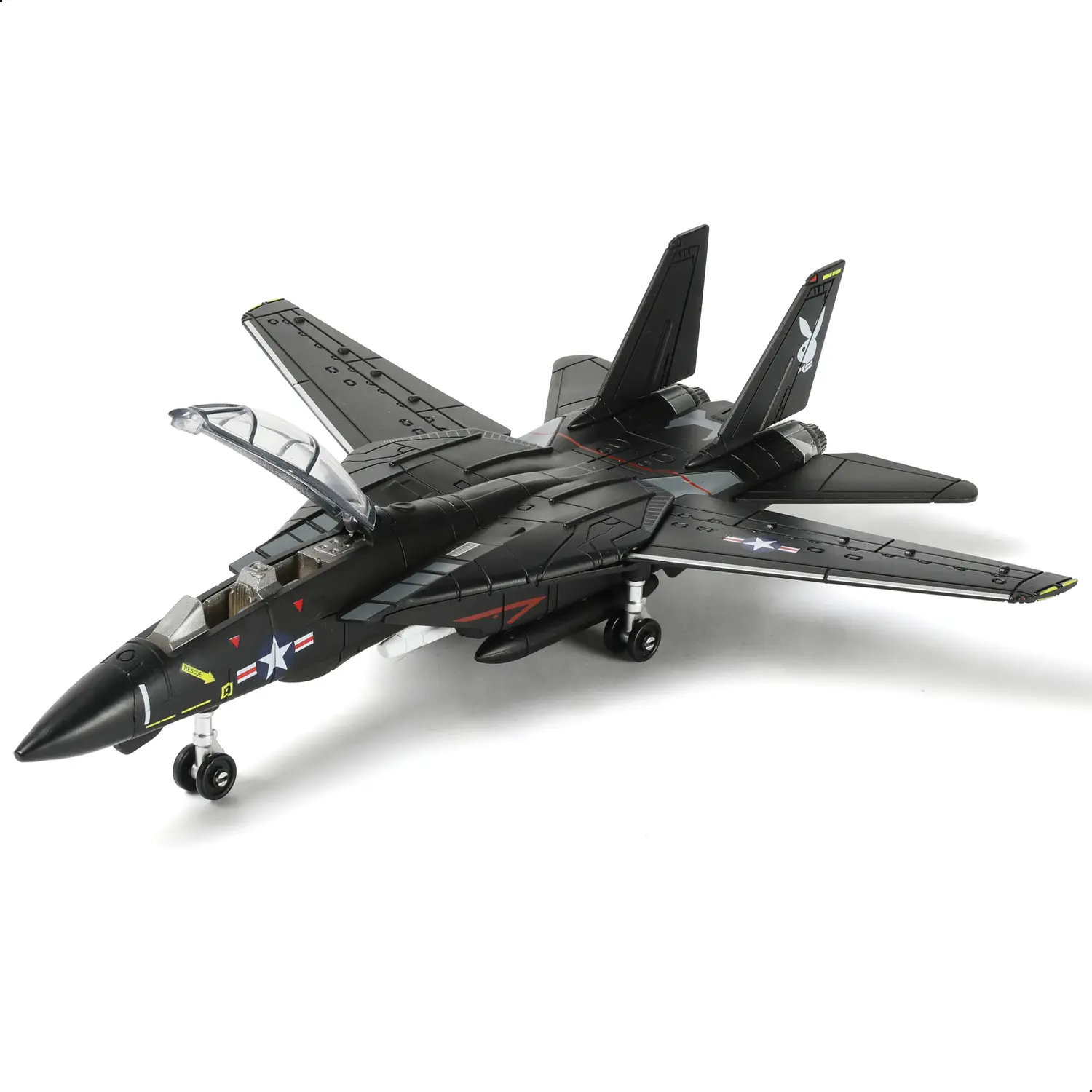 1/72 Scale Grumman Black Edition Variable-Wing F-14 Tomcat Airplane Building Block Model Kit - 36-Piece Quick-Build Military DIY Aviation Set with Display Stand, Adult Collectibles for Top Gun Fans, Birthday Gift