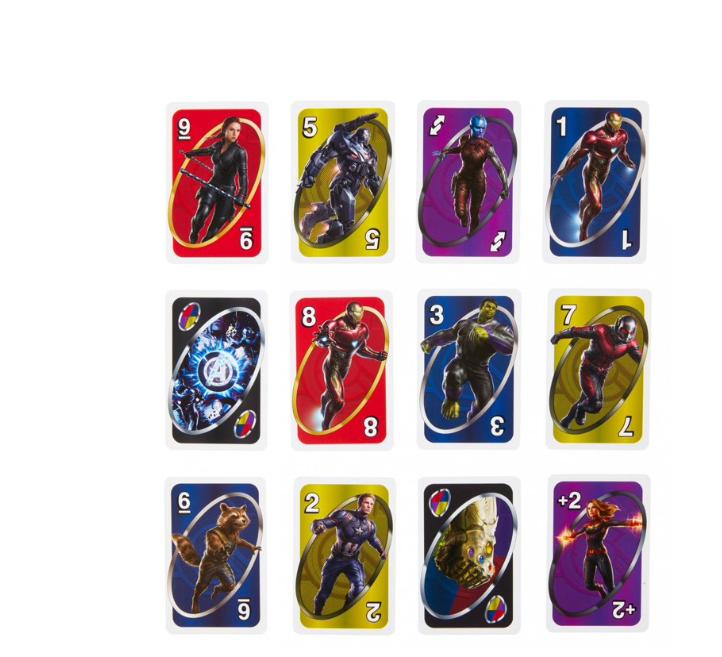 Funko UNO Marvel Avengers Card Game - Classic UNO Format with Marvel Avengers Theme Cards for Family and Friends