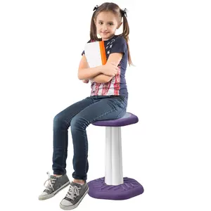 VEVOR Kids Wobble Chair,  Active Chair with Sponge Cushion, Wobble Stool Improves Focus, Posture and Calm Children, Ideal for Schools and Home, Age 7-14, Purple