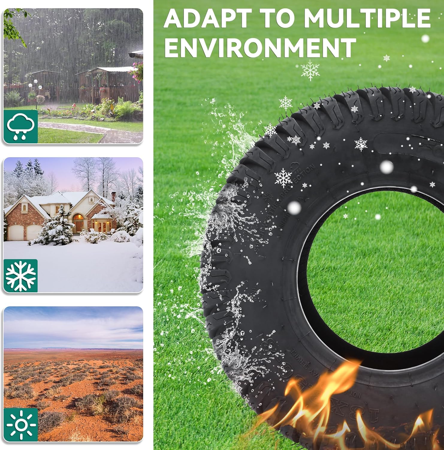 YITAMOTOR 18x8.5-8 Lawn Mower Tires, Suitable for Lawnmowers, Motorcycles, Garden Tractors, Golf Carts, and Farm Equipment, 4Ply, Set of 2 YITAMOTOR 18x8.5-8 Lawn Mower Tires, Suitable for Lawnmowers, Motorcycles, Garden Tractors, Golf Carts, and Farm Equipment, 4Ply, Set of 2