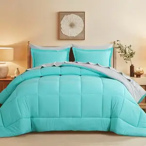 7pcs Comforter Set-Luxury Soft Fluffy Bedding With 1 Comforter, 1 Fitted Sheet, 1 Flat Sheet, And 4 Pillowcases & Pillow Cover-All Season Quilte Set Queen, Hypoallergenic, Breathable, Easy Care, Valentine'S Day Bed In A Bag, Gifts For Her