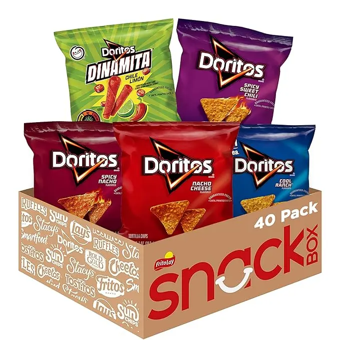Stock Up Deal: Doritos Flavored Tortilla Chips Variety Pack – Crunchy Assorted Flavors for Parties, Game Day, Road Trips & Everyday Snacking