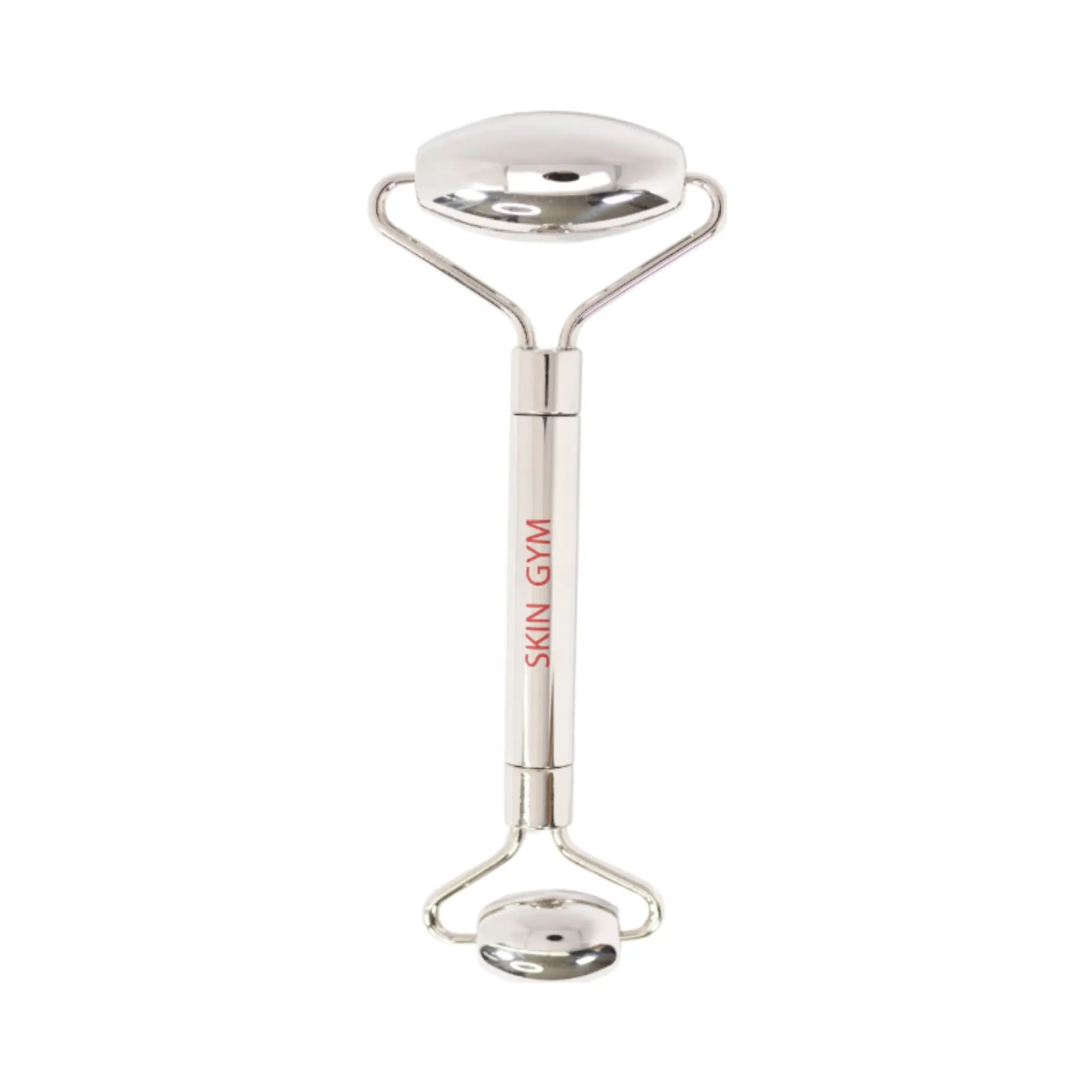 Skin Gym Cryo Stainless Steel Facial Roller for Face Lifting & Lymphatic Drainage Tool Dual-Ended Dermaplaning Device
