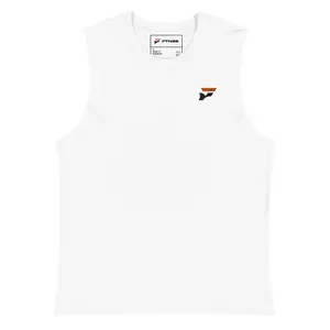 FTNSS Embroidered Muscle Tank — White (First Run)