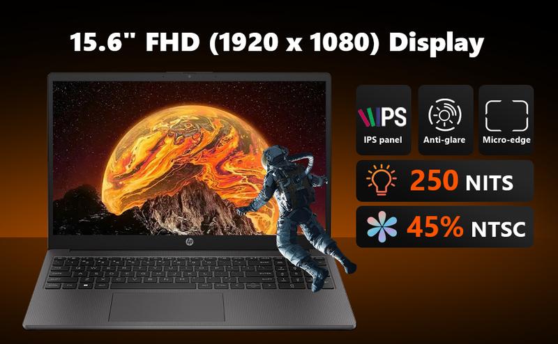 HP 255 G10 Laptop for Business 2026, 15.6" FHD, AMD Ryzen 7 7730U (16/32/64GB RAM | 1TB/2TB SSD), Numeric Keypad, Webcam, WiFi 6& Bluetooth, Windows 11 Pro