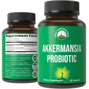 Akkermansia Probiotic to Increase GLP-1 Production. Ultra High Strength Akkermansia Muciniphila Live Strain With Prebiotic Fiber for Gut Health & Microbiome Balance. Delayed Release, 3rd Party Tested
