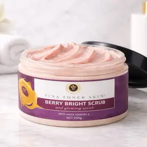 TINA TONER  Glow Papaya &  tomatoes Scrub for Gentle  cleans and   Glow. Skin  300g