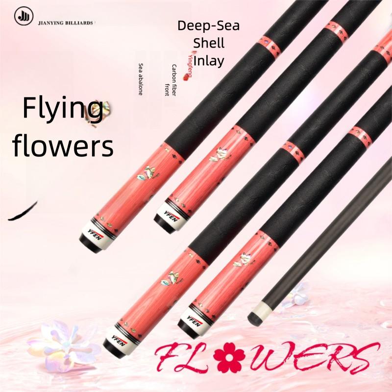 YFEN Professional Carbon Fiber Pool Cue Stick Set 11.8mm Low Deflection Durable with Extension Tip,Adjustable Breathable Billiard Glove,Premium Pool Cue Chalk, Cloth Case for Enhanced Precision