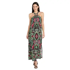 Mystic Flow Patterned Maxi Dress