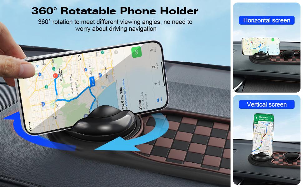 Unlock New Experience During Driving-Car Phone Holder with Anti-slip Pad Makes You Enjoy your Each Driving Travel-1