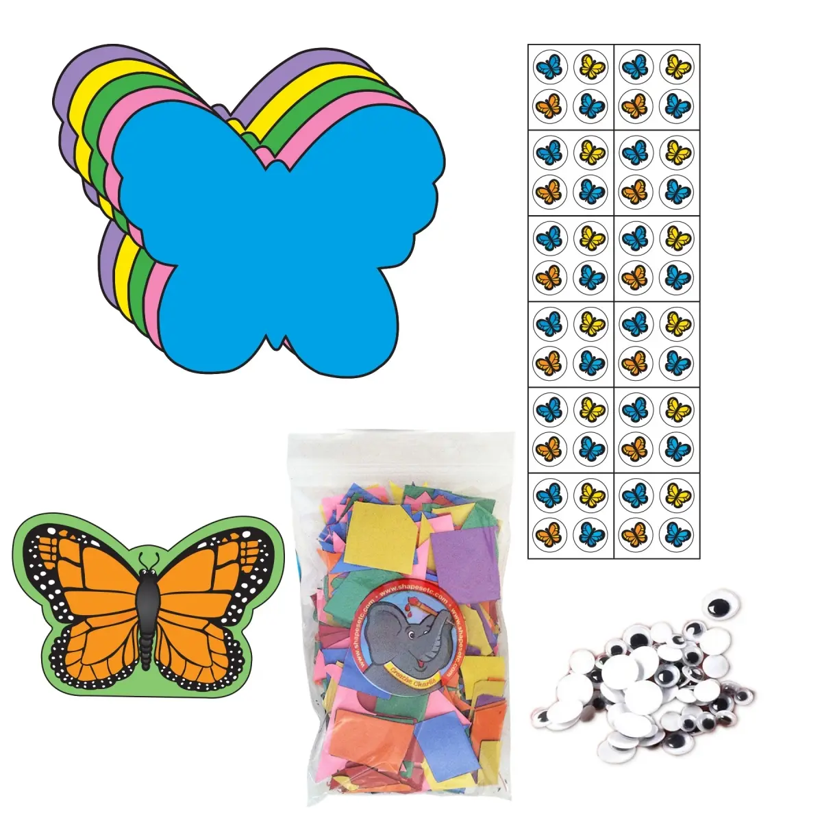 Creative Shapes Etc SE-9301 Butterfly Activity Kit