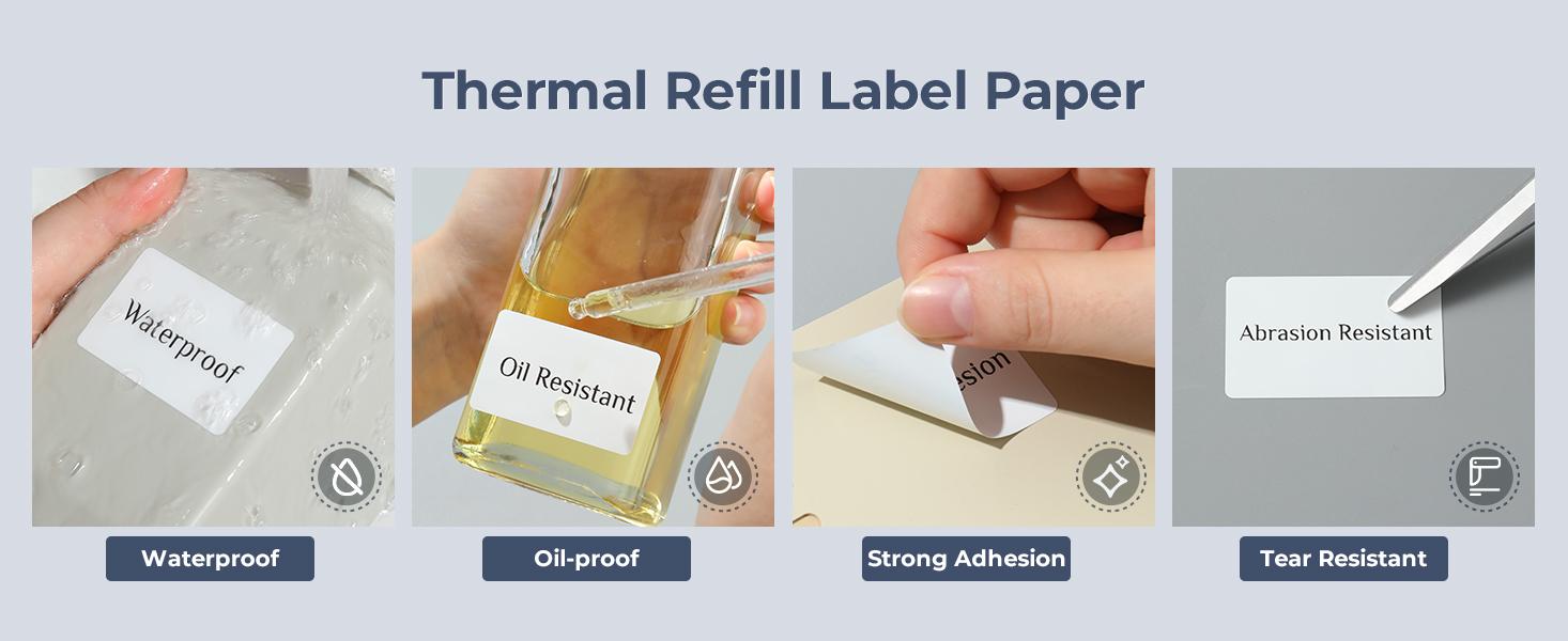 NIIMBOT Labels for B-Series Thermal Label Printer, Thermal Label Tape for Marson Jar/Bakery/Grocery/Barcode/Return Address/Small Business,back to school,back to school haul