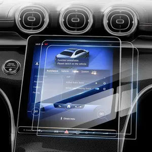 Canvcle 2 Pack Screen Protector for 2022 2023 2024 2025 Mercedes Benz C Class C250 C300 and 2023 2024 2025 GLC 300 11.9-Inch Touchscreen, 9H Tempered Glass for GLC 300 Accessories HD Anti Glare Smooth Durable Cover Protection