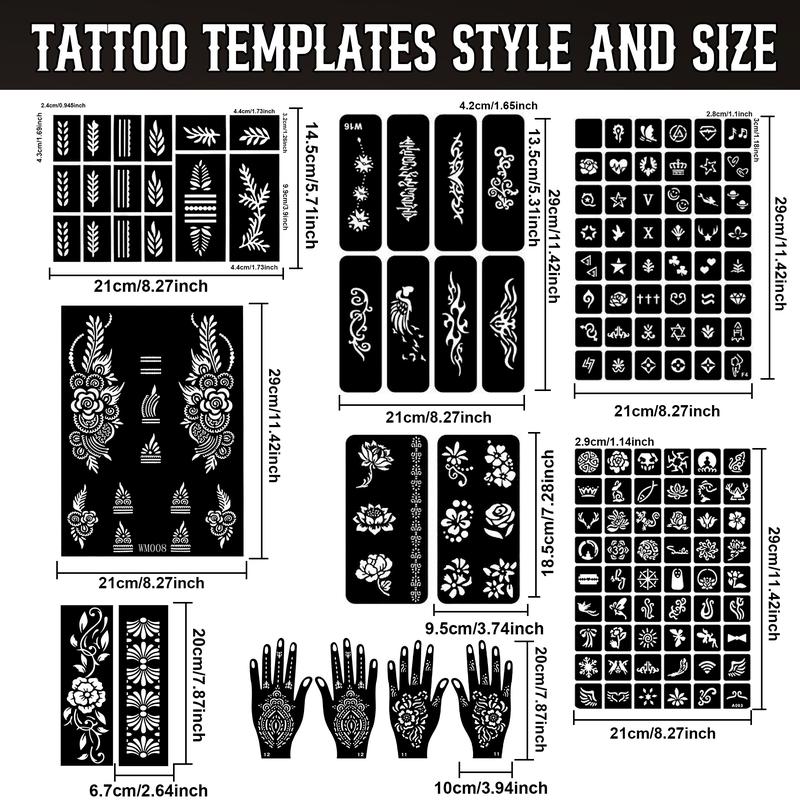 DM Temporary Tattoo Kit 12 Bottles Color Temporary Tattoo Ink, 176 Pcs Stencils Kit for Body Paint DIY Fake Tattoos for Kids Boys DM Temporary Tattoo Kit 12 Bottles Color Temporary Tattoo Ink, 176 Pcs Stencils Kit for Body Paint DIY Fake Tattoos for Kids Boys