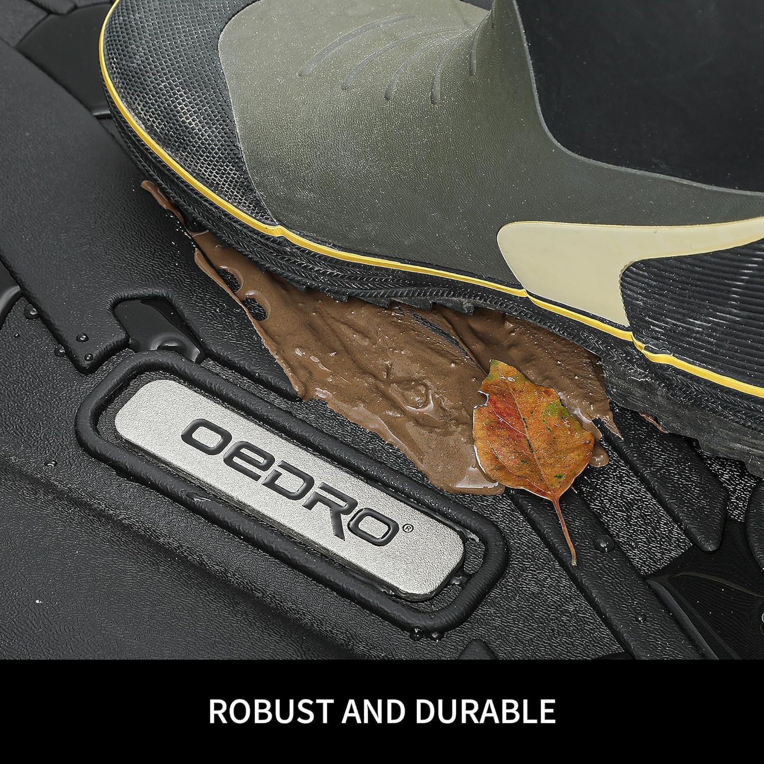 YITAMOTOR All Weather Floor Mats for Toyota Tacoma 2024 2025 Double Cab, Front & Rear Protector