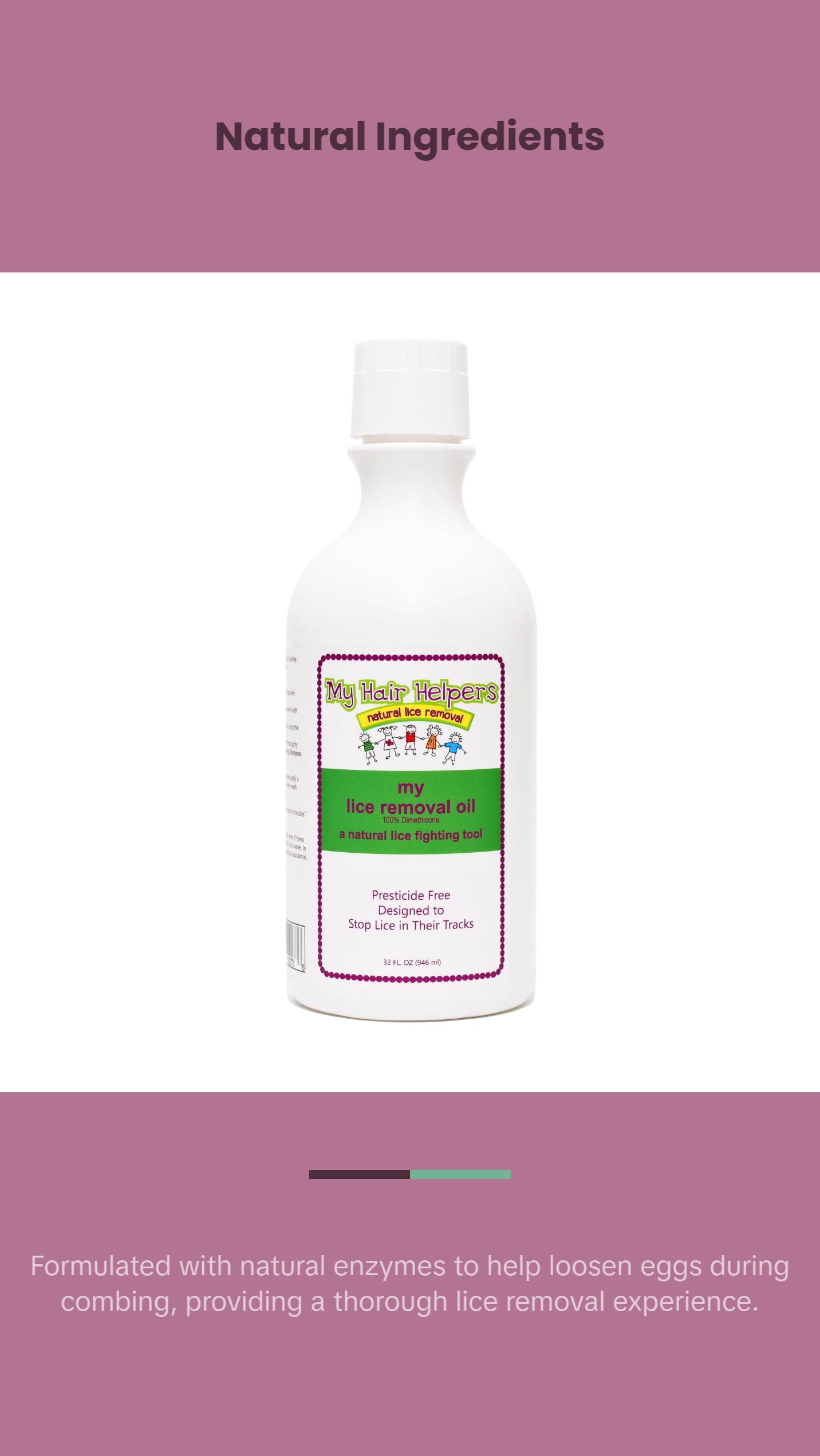 My Dimethicone Lice Oil | 32oz | For 3-5 Children