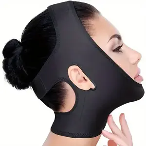 V-Line Face Shaper & Chin Lift Strap - Slimming Facial Contouring Band, Anti-Wrinkle Neck Wrap with Breathable, Comfort Fit, Unscented