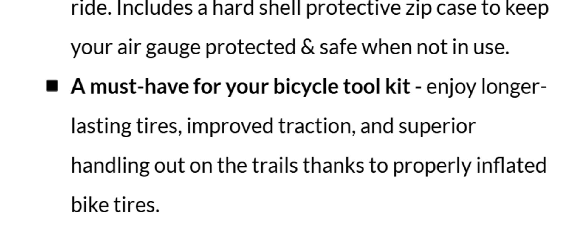 MBX-60 Presta Tire Pressure Gauge for Bikes (Max 60 PSI) | MTB & XC Series