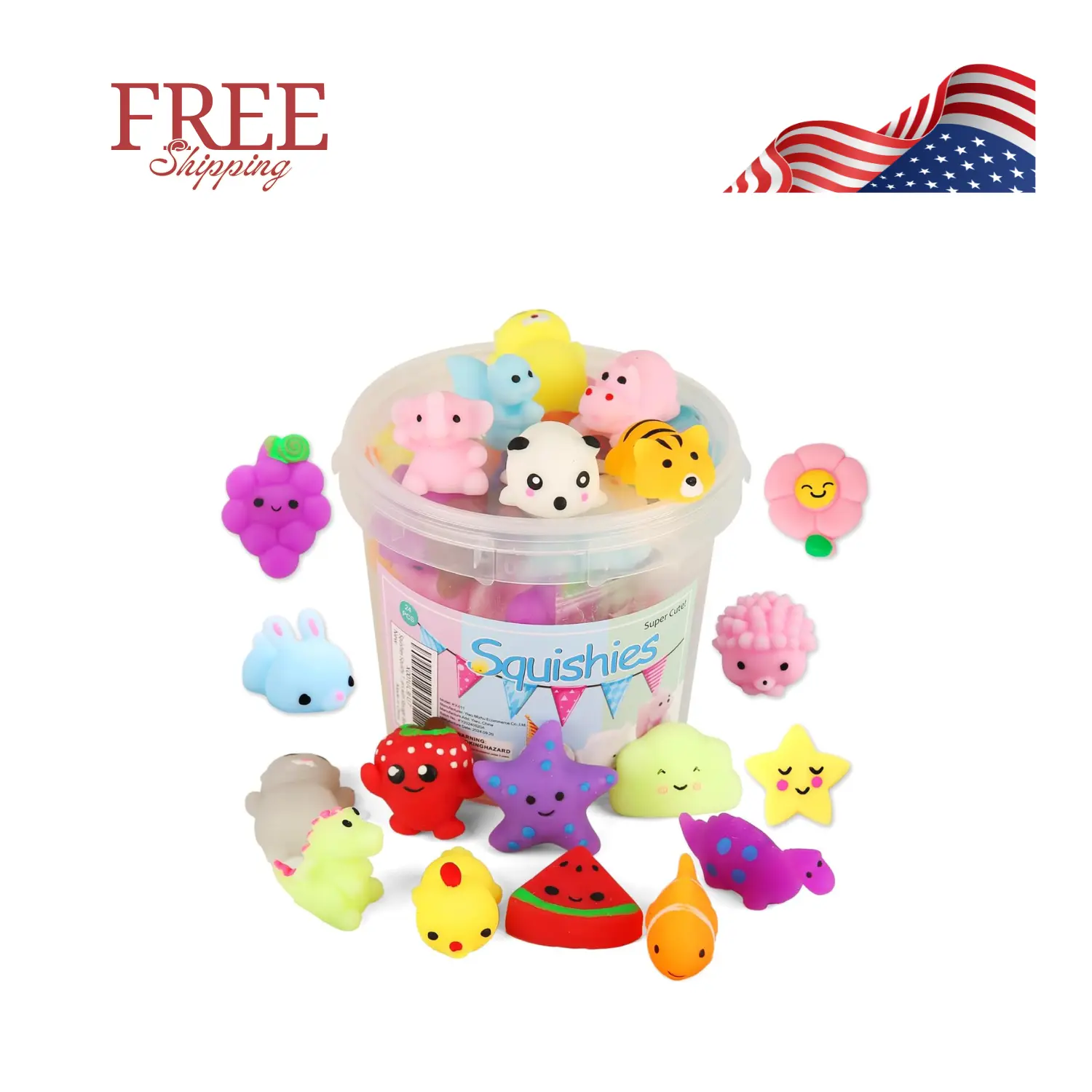 Squishy Toy 24pcs, Easter Basket Stuffers