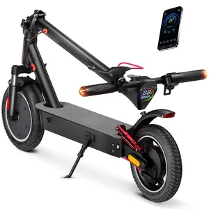 【New Year Sale】 Electric Scooter, 21MPH Max Speed, 500W Powerful Motor, 25-30 Miles Long Range,  36V13Ah Battery Portable Folding Commuting E-Scooter with App Control Dual Braking System App Control Scooteres