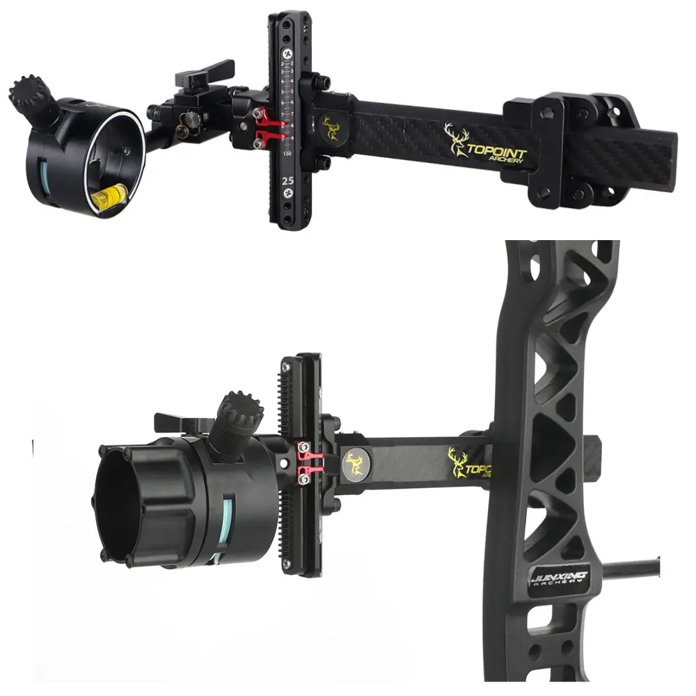Competitive Archery Sight with 6X & 8X Magnification, Quick Calibration and Wide Field of View for Recurve & Compound Bows, Sights