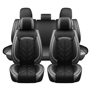 Custom Fit Car Seat Covers for Nissan Frontier S SV Crew Cab 2013-2021 Full Set Waterproof PU Leather Breathable Front Rear Seat Cushion Protector Replacements Airbag Compatible Easy Install Car Interior Accessories