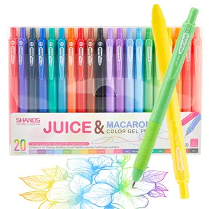 SHANDS 10-20-40-Color Aesthetic Macaron Gel Pens 0.5mm Fine Point for Bullet Journaling & Note Taking Smooth Quick-Dry Ink Nursing, School & Office Comfort Grip Journaling Pens Stationery Set, with Comfort Grip for Office, School & Home Nursing