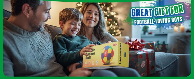 House Soccer Ball, Indoor Soccer Ball Size 4 for Boys Girls, Soft Inside Kids Home Ball for Silent Dribble, Perfect for Kids Birthday Christmas Gift for Soccer Player 8-12