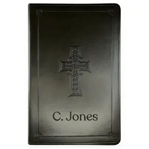 Custom ESV Olive Green Standard Size Holy Bible Large Print | Green Cross -Tiktok