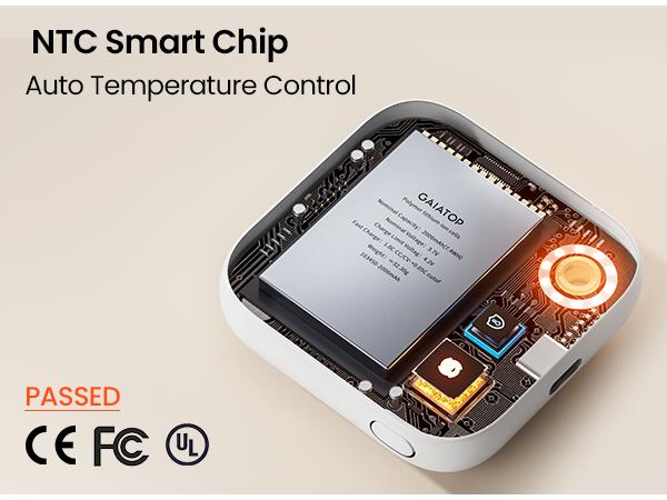 Gaiatop Portable Hand Warmers , Reusable Electric Pocket Heater with Flashlight & Wrist Lanyard, 3-Temp Modes, USB-C Rechargeable , Great for Outdoors, Commuting – Stocking Stuffer for Men Women Convenience Activities Cold Weather   Valentine's Day gift