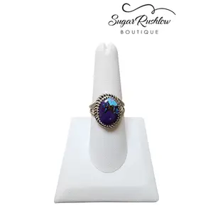 Mojave Turquoise & 925 Sterling Silver Ring Size 7.5