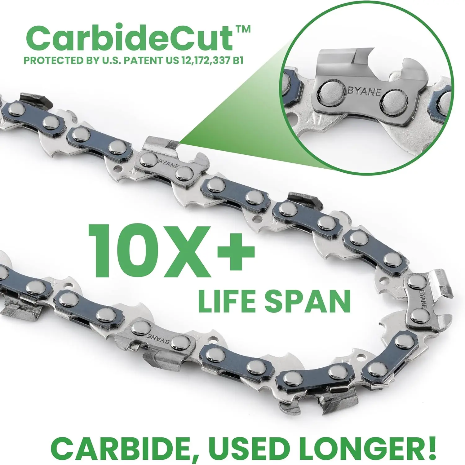 24-Inch Carbide Chainsaw Chain, 3/8