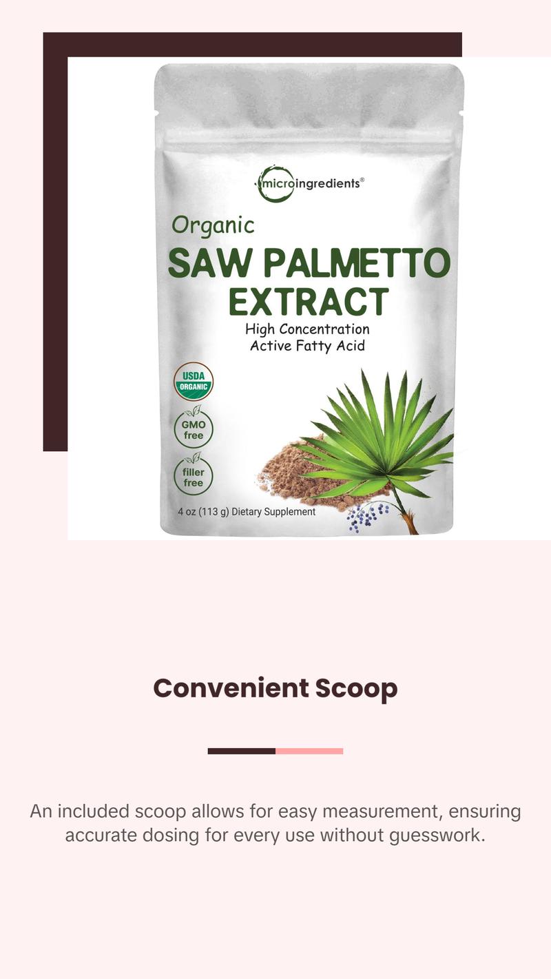 Micro Ingredients Organic Saw Palmetto Powder
