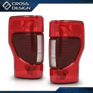 CROSSDESIGN Super Duty Tail Lights Lamps SET w/Blind Spot Fit For 20-22 Ford F250 F350 F450