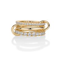 Interlocking Triple Band Yellow Gold