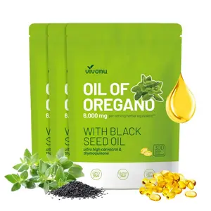 Oil of Oregano & Black Seed Oil Capsules 300 Count Natural Antioxidant Support Pure Botanicals for Cellular Health Edible Supplement for Fitness Daily Wellness Healthcare Dietary Vitamin Bathroom
