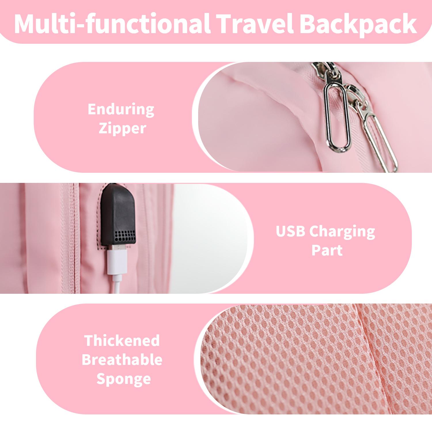 Business casual backpack for men women, laptop bag, large capacity travel bag, student schoolbag, student backpack
