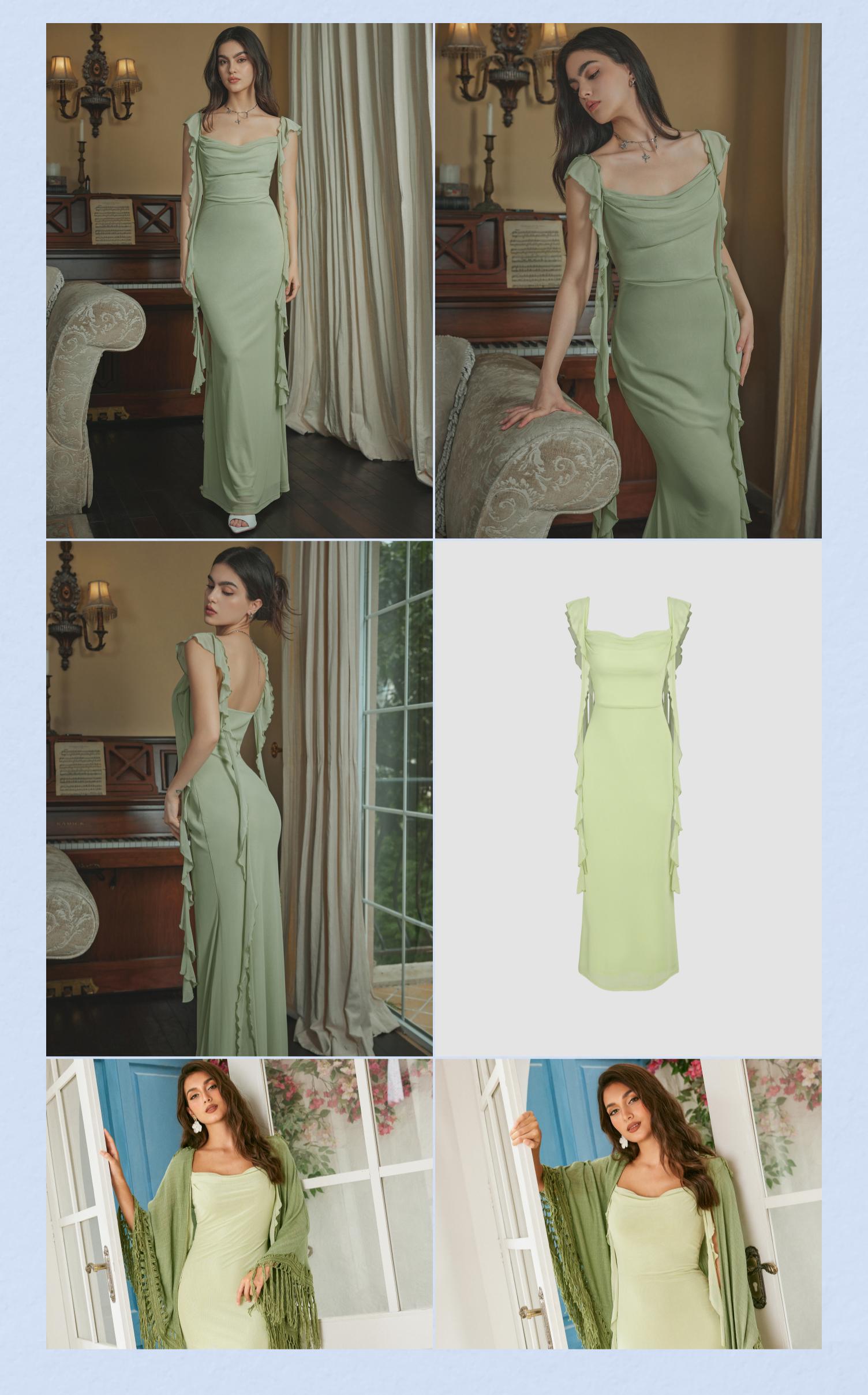 Cider Women's Sleeveless Maxi Dress for Wedding Guest, Elegant Bridesmaid Dresses, Ladies Formal Cocktail Party Dress, Spring Wedding Guest Outfits, Lady Evening Gowns, Wedding Guest Attire 2025